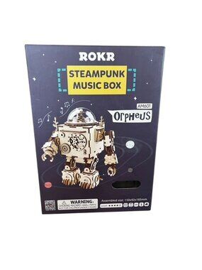 ROKR Orpheus Steampunk Music Box 3D Wooden Puzzle Kit
